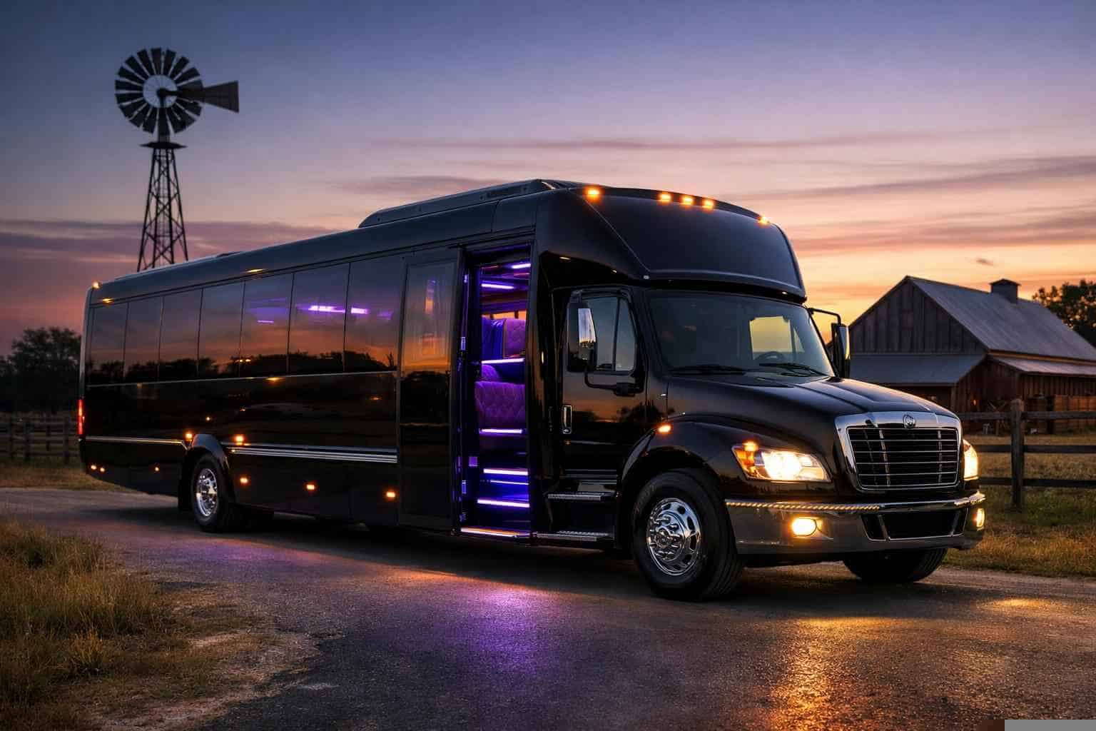 Black Party Bus Rental Floresville TX
