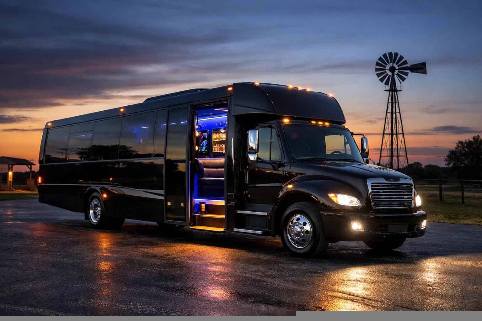 Black Party Bus Rental La Vernia TX