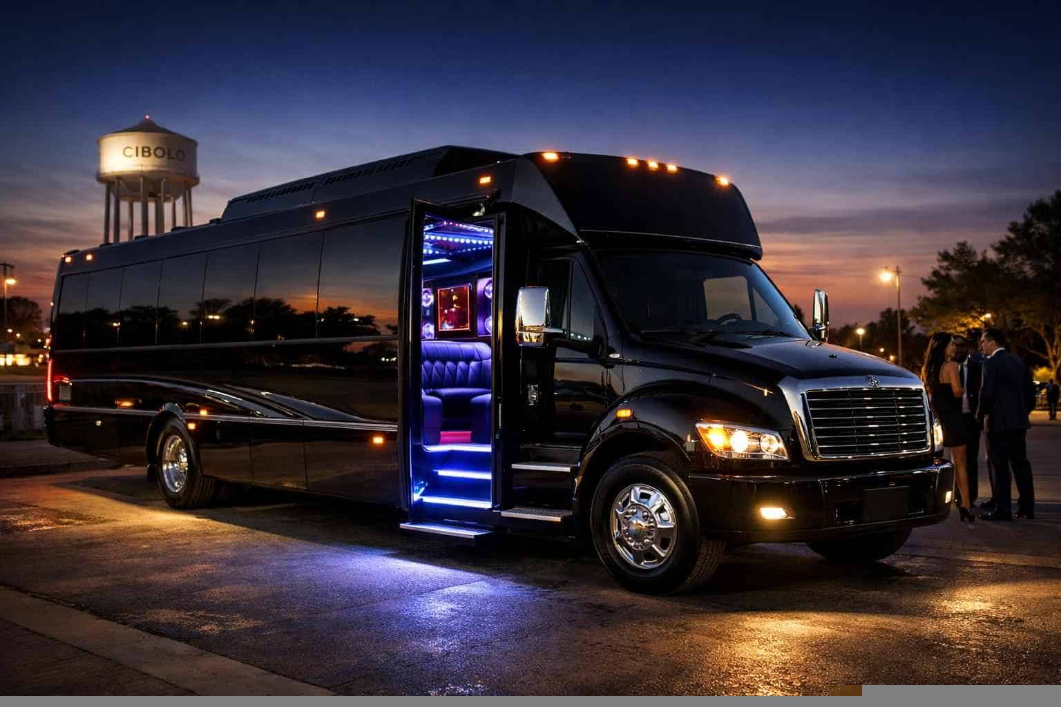 Black Party Bus Rental Near Me Cibolo TX