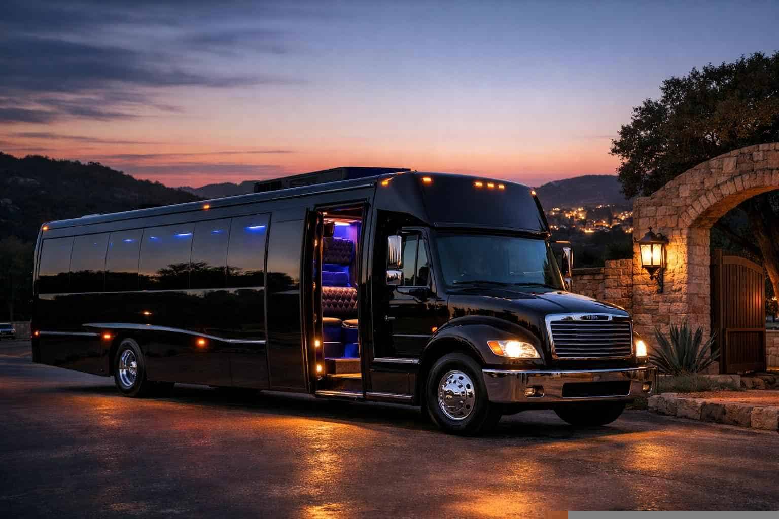 Black Party Bus Rental Near Me Helotes TX