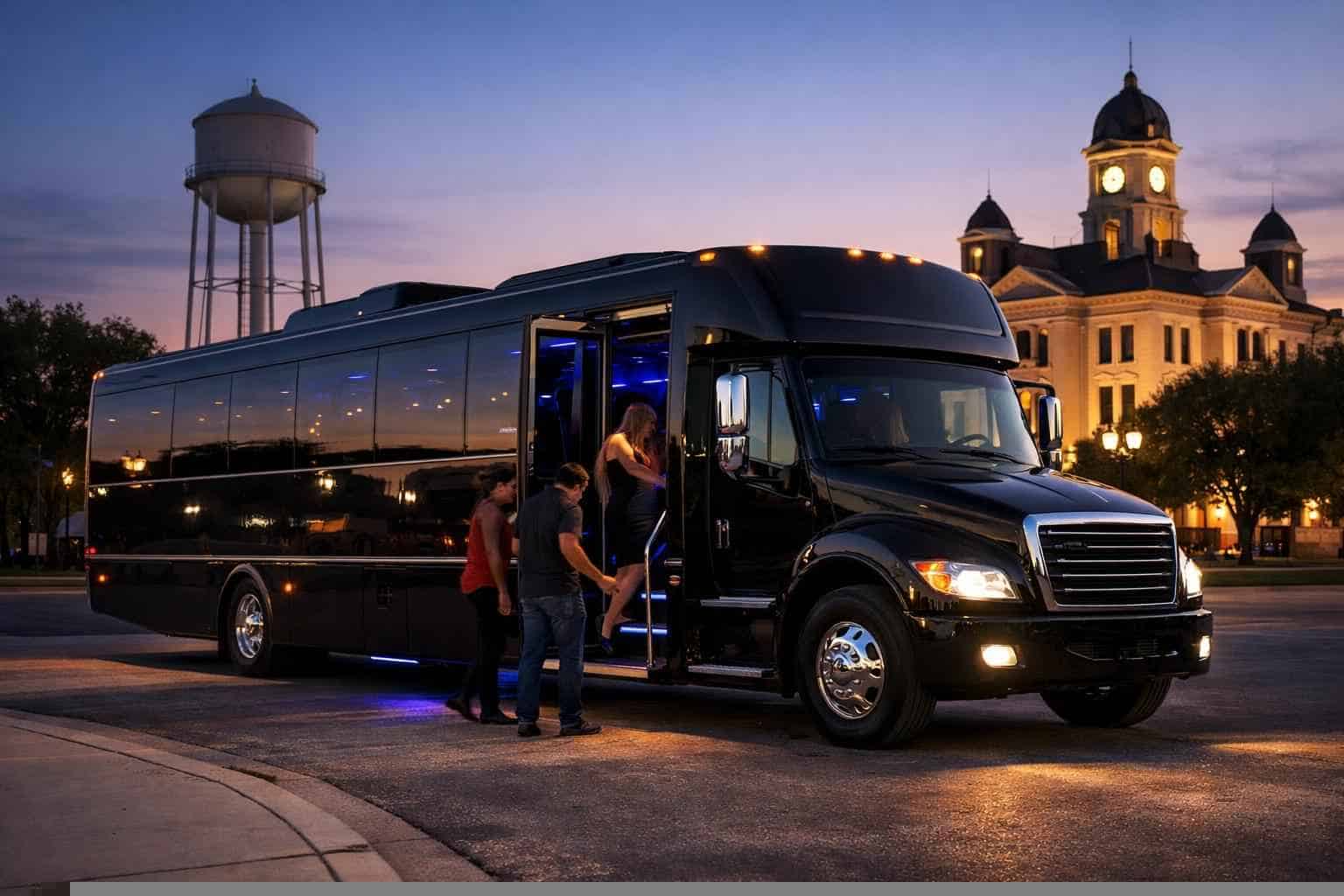 Black Party Bus Rental Near Me Seguin TX
