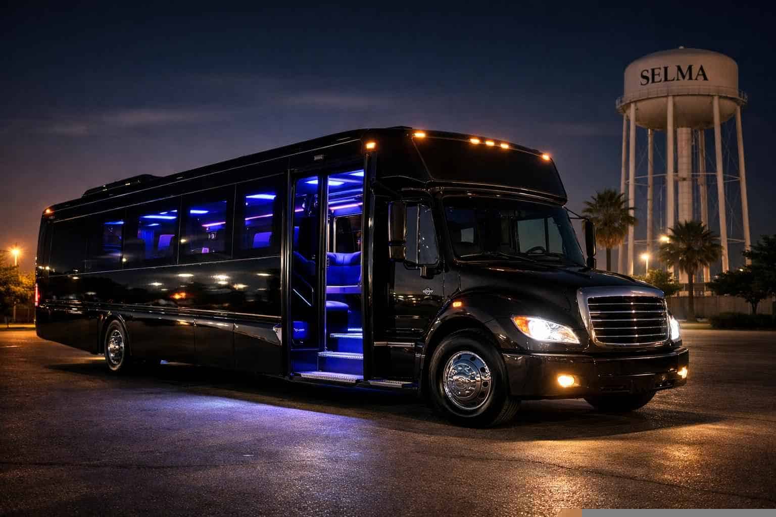 Black Party Bus Rental Near Me Selma TX
