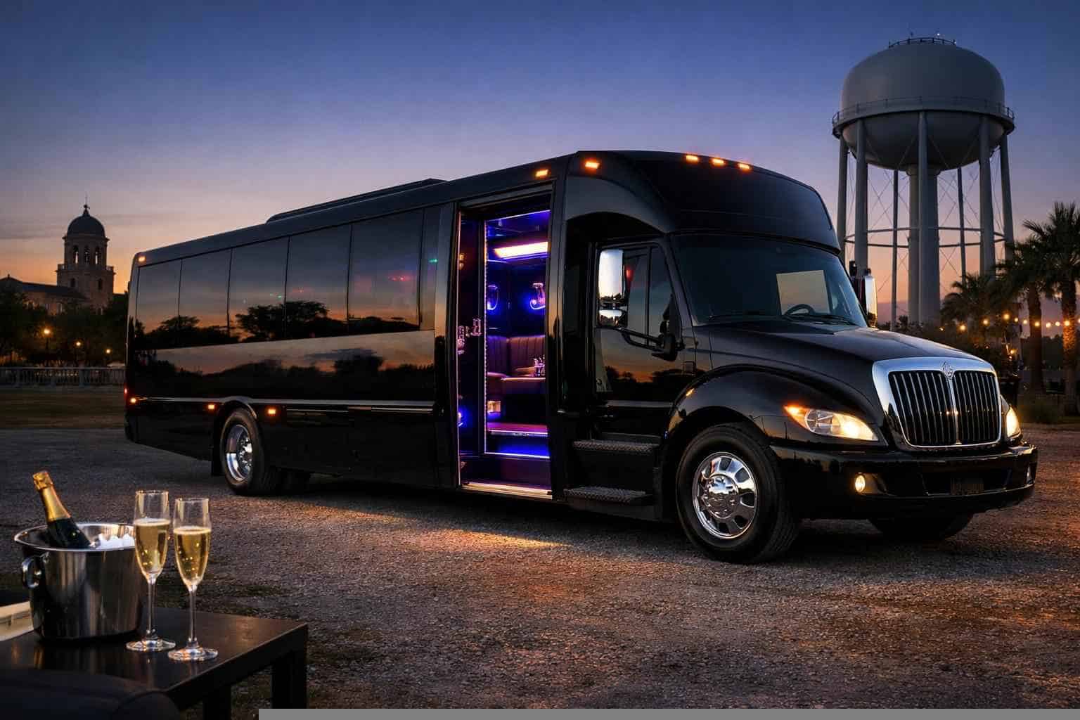 Black Party Bus Rental Seguin TX