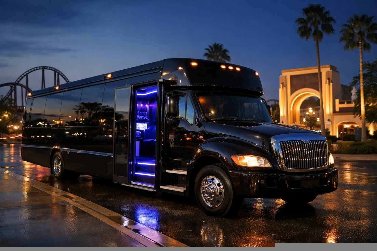 Black Party Bus Rental Universal City TX