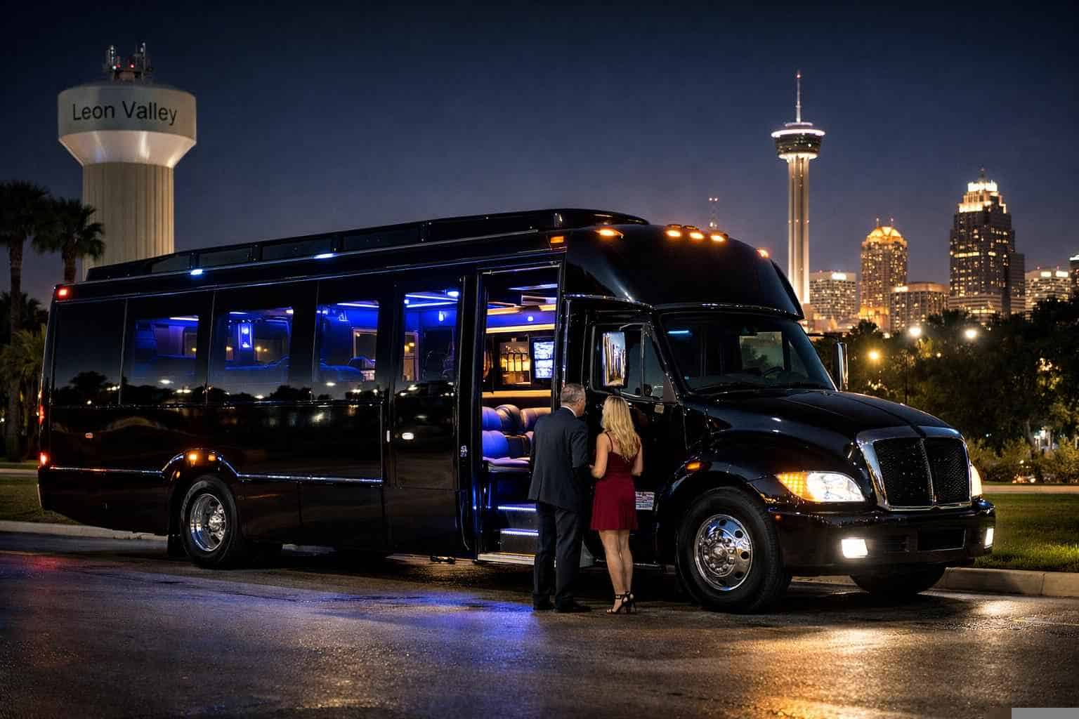 Black Party Bus Service Leon Valley TX