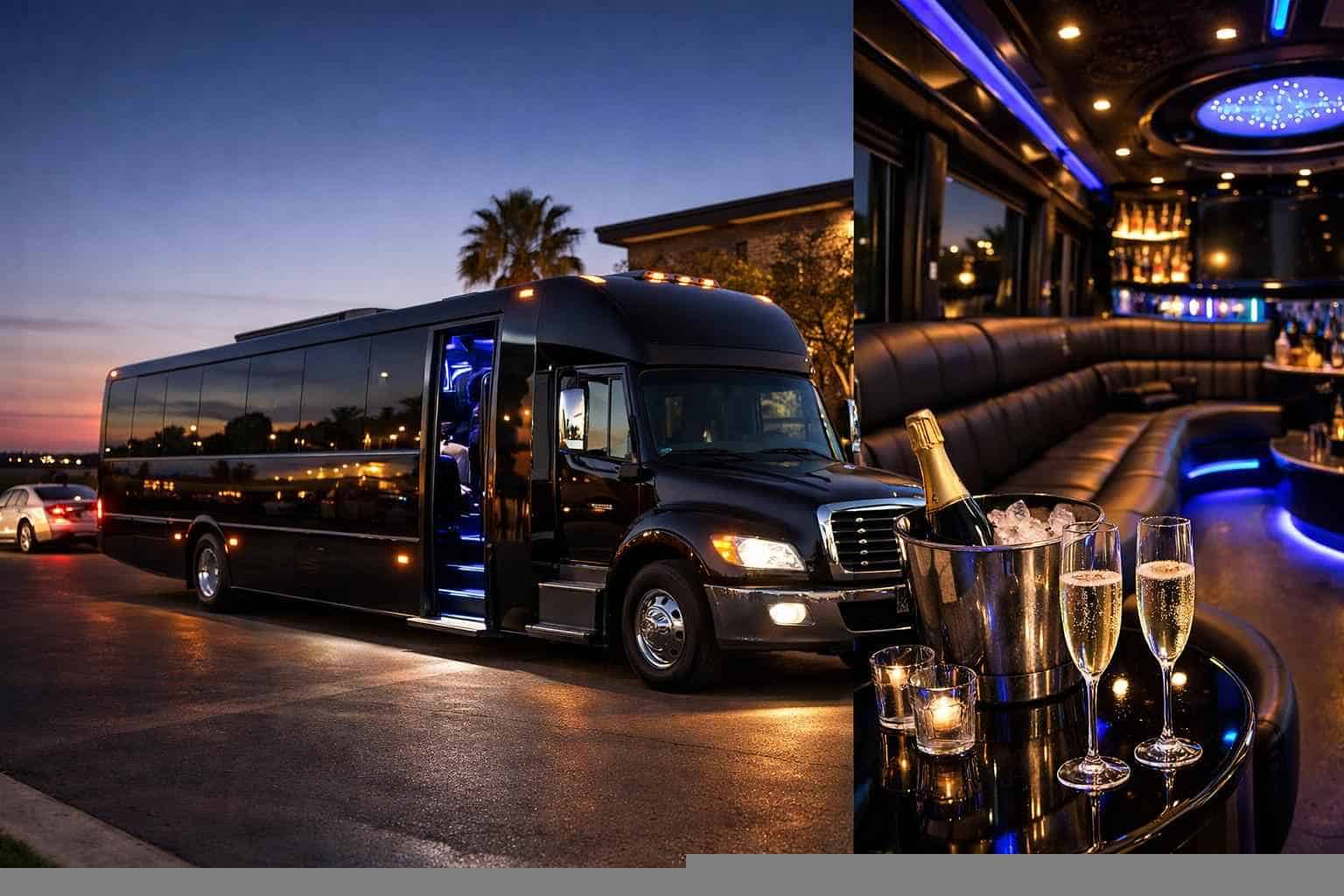 Black Party Bus Service Schertz TX