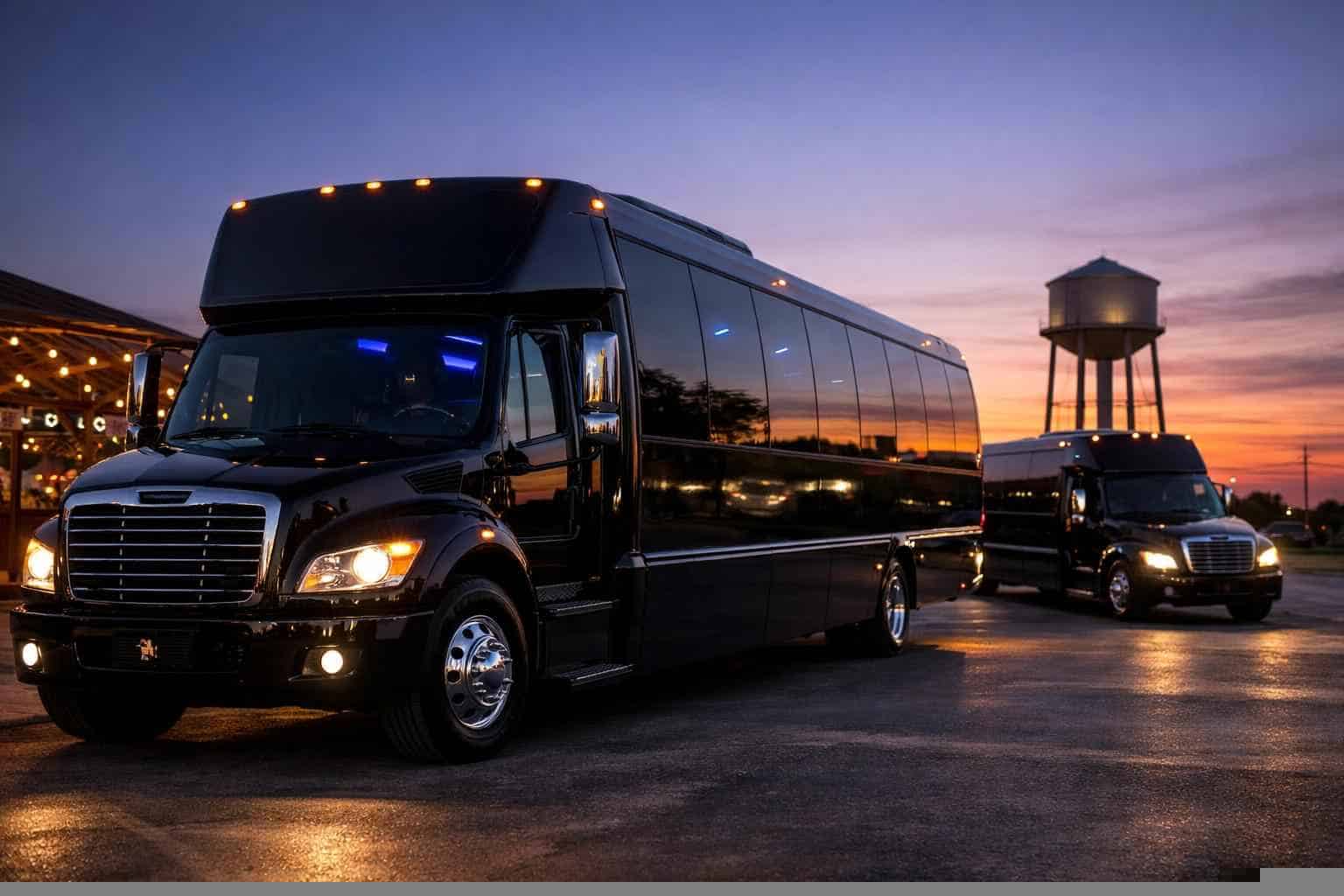 Black Party Buses in Cibolo Texas
