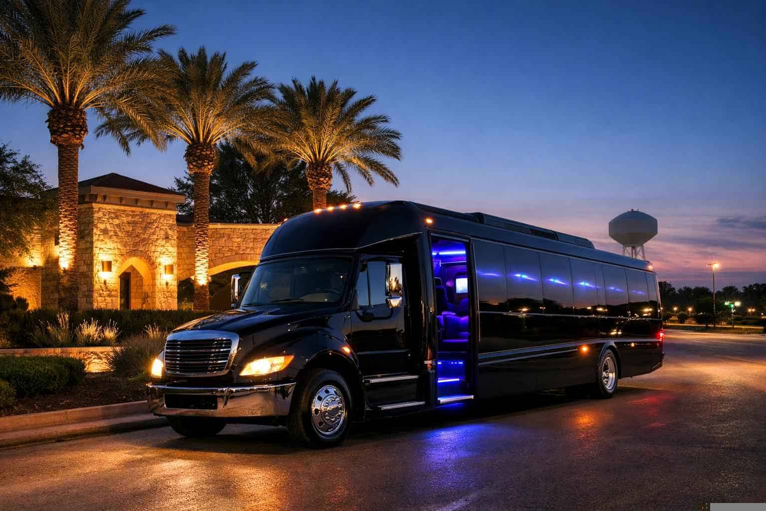 Black Party Buses in Live Oak Texas