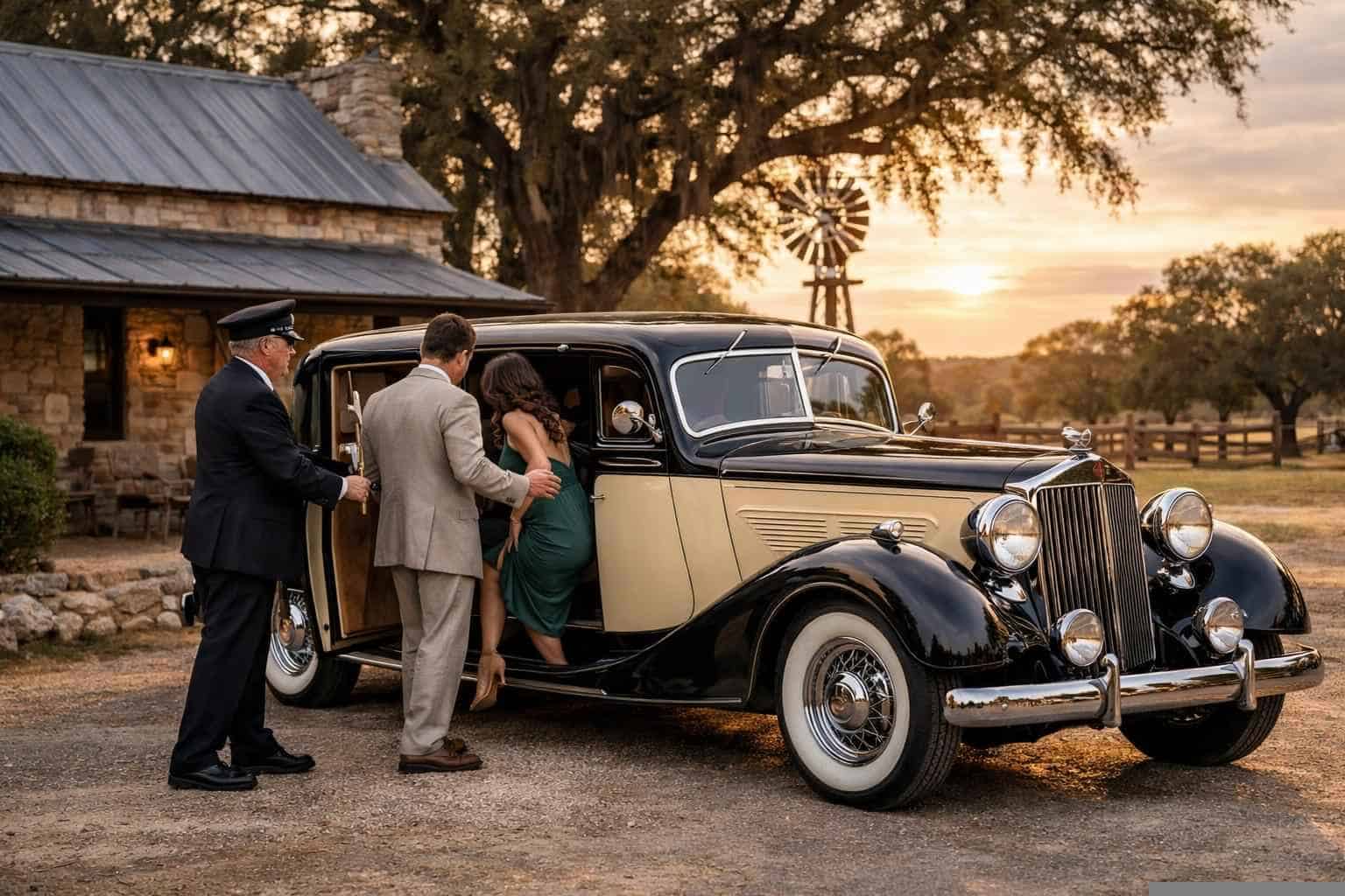 Boerne Texas Antique Vehicle Rental with Driver