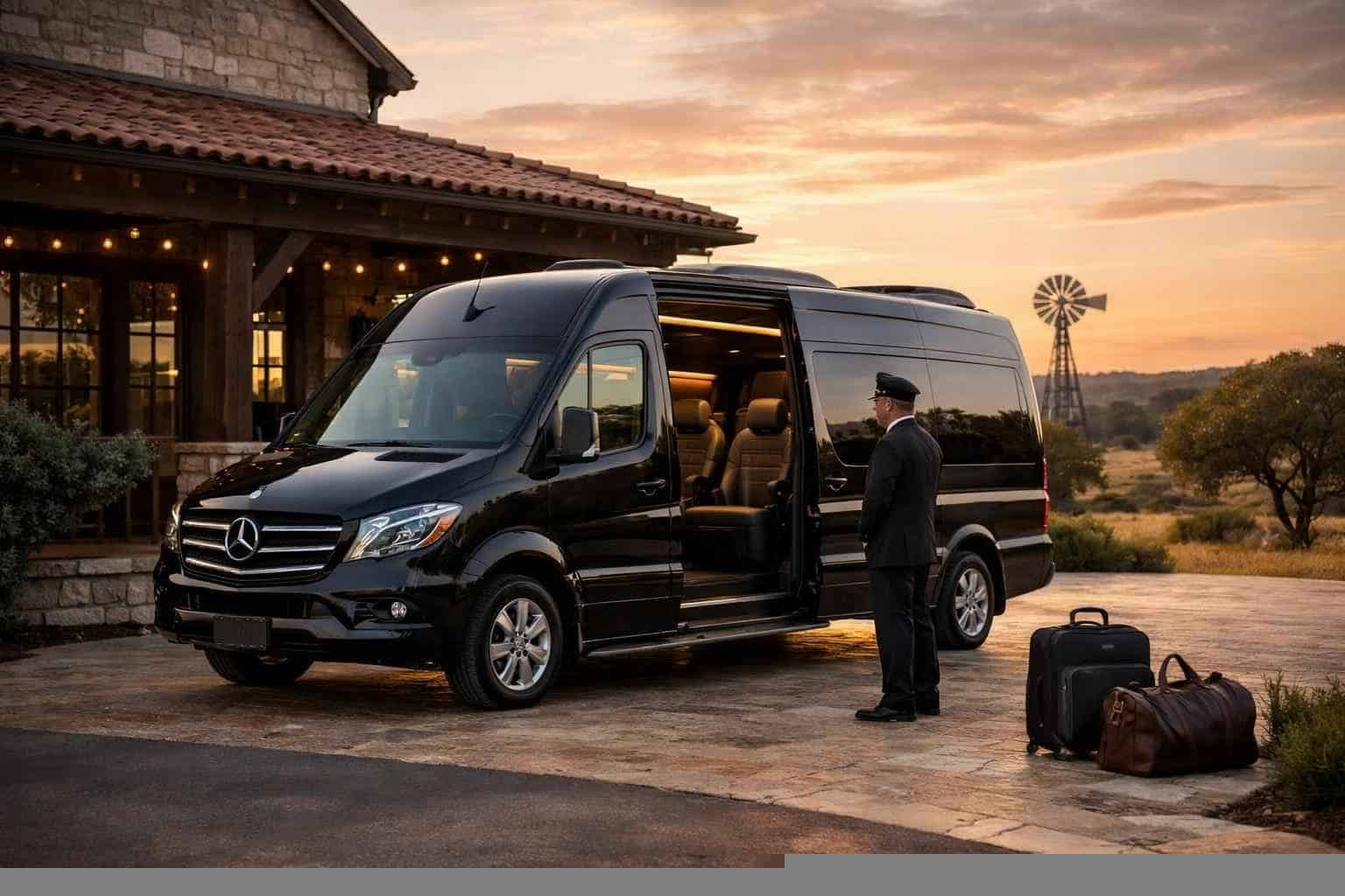 Boerne Texas Passenger Van with Driver