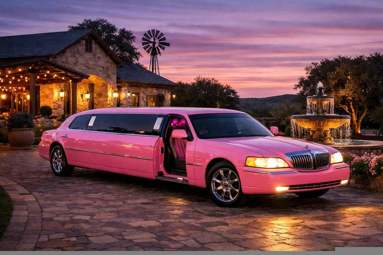 Boerne Texas Pink Limo Rental