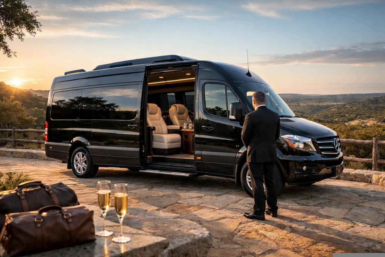 Bulverde Texas Sprinter Van Rental with Driver