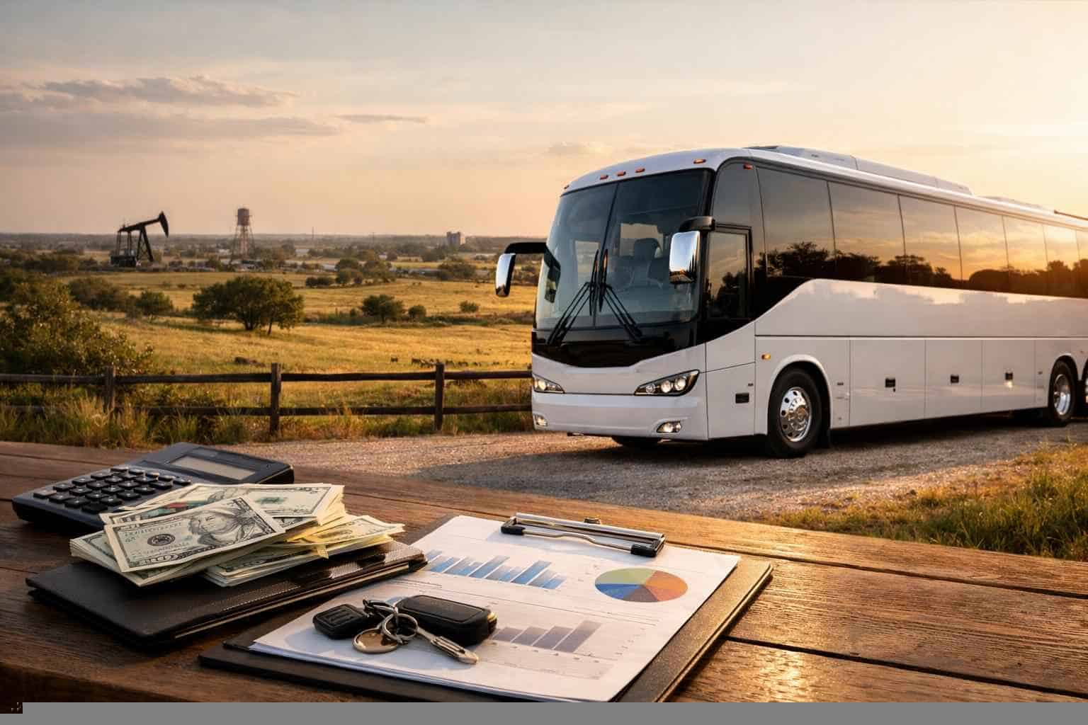 Bus Rental Prices in Pleasanton TX