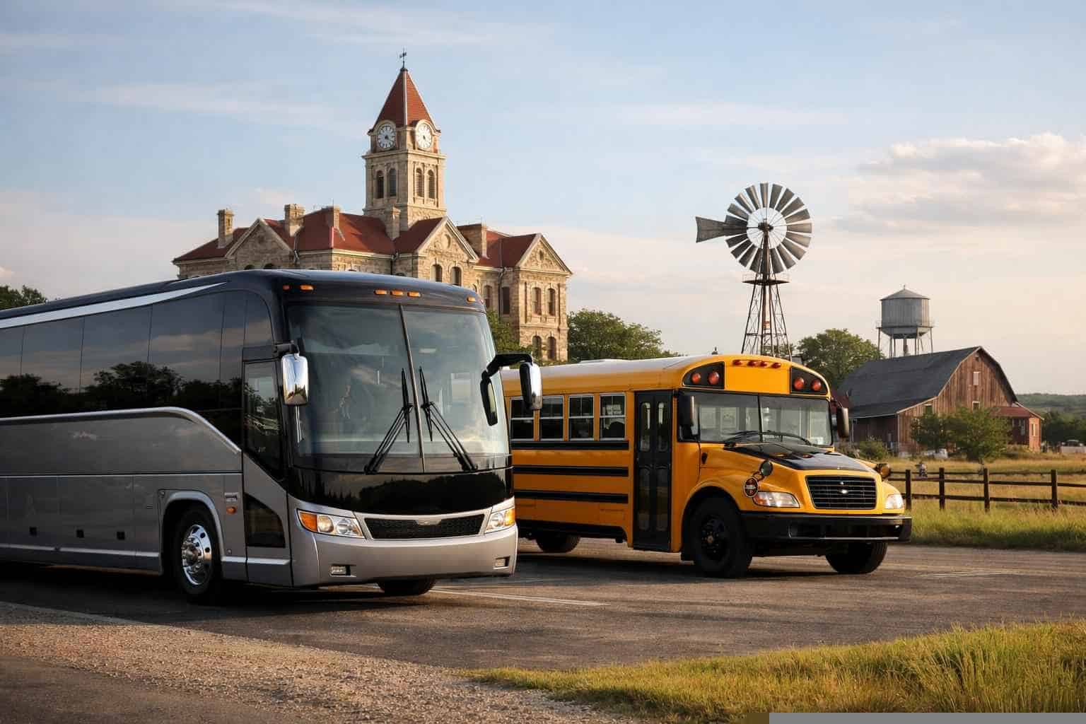 Buses in Floresville Texas