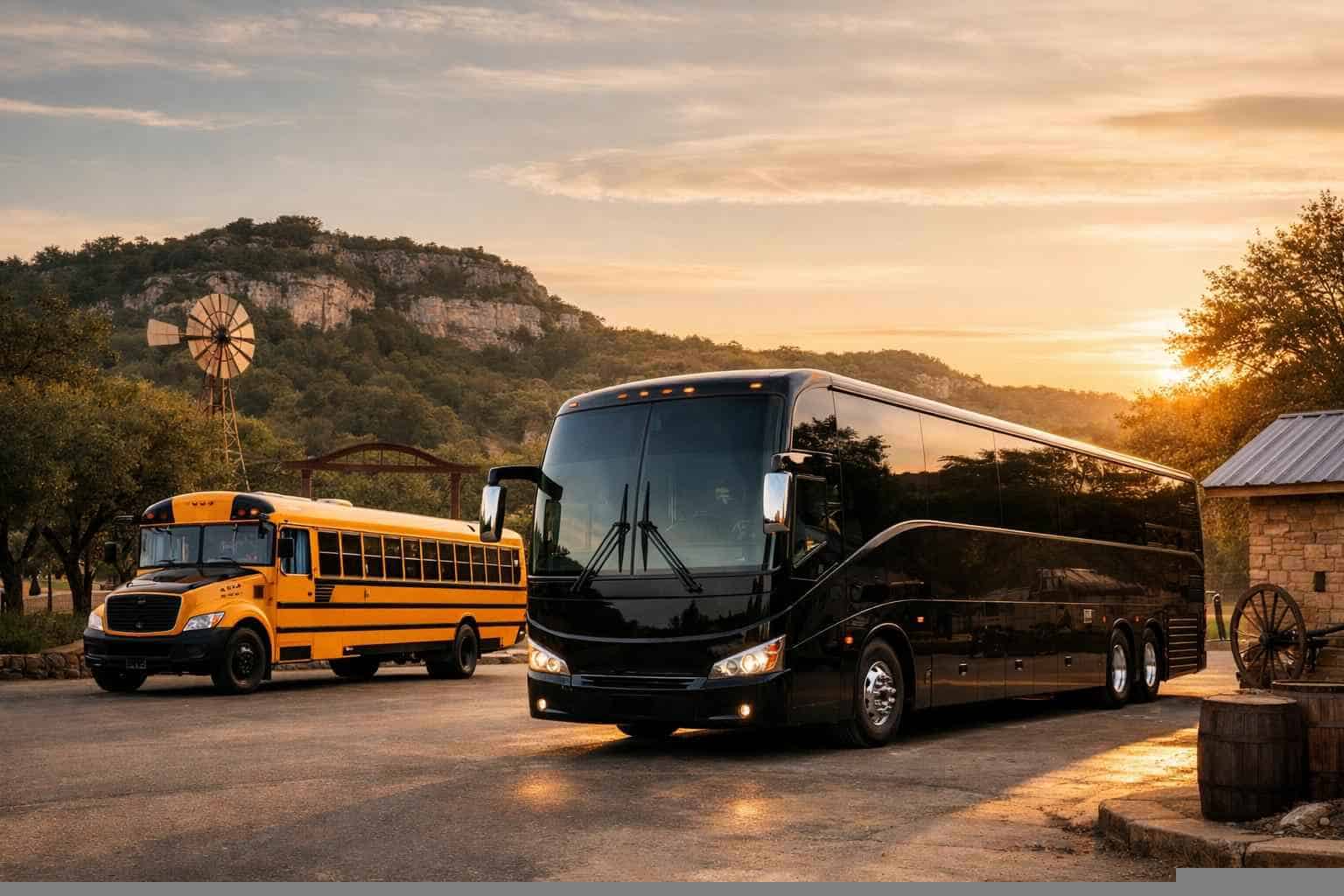 Buses in Helotes Texas