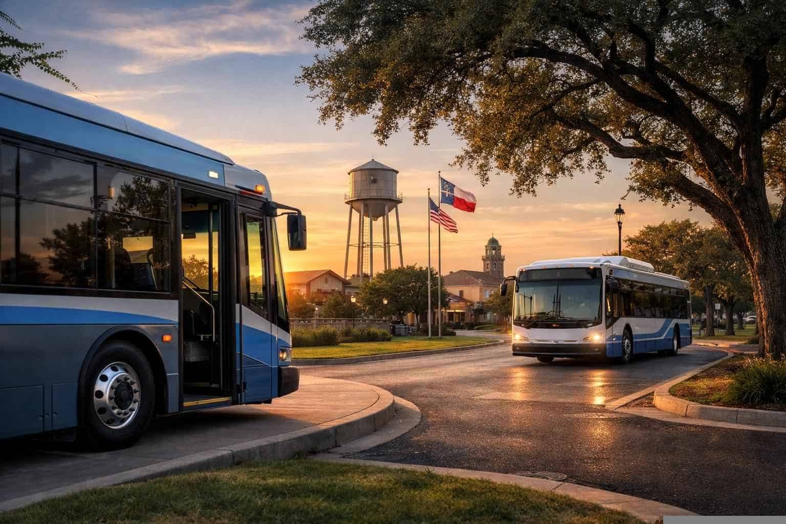 Buses in Live Oak Texas
