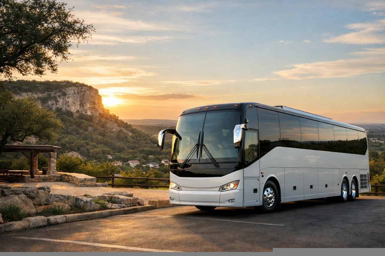 Charter Bus Rental Helotes TX