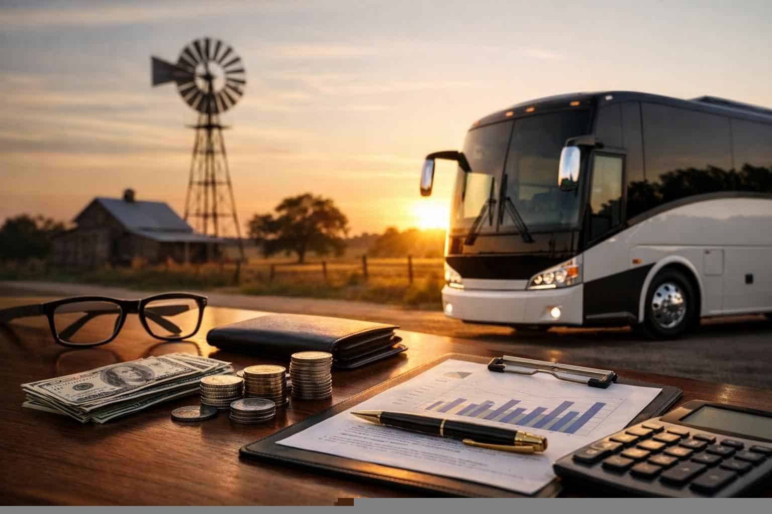 Charter Bus Rental Prices in La Vernia TX