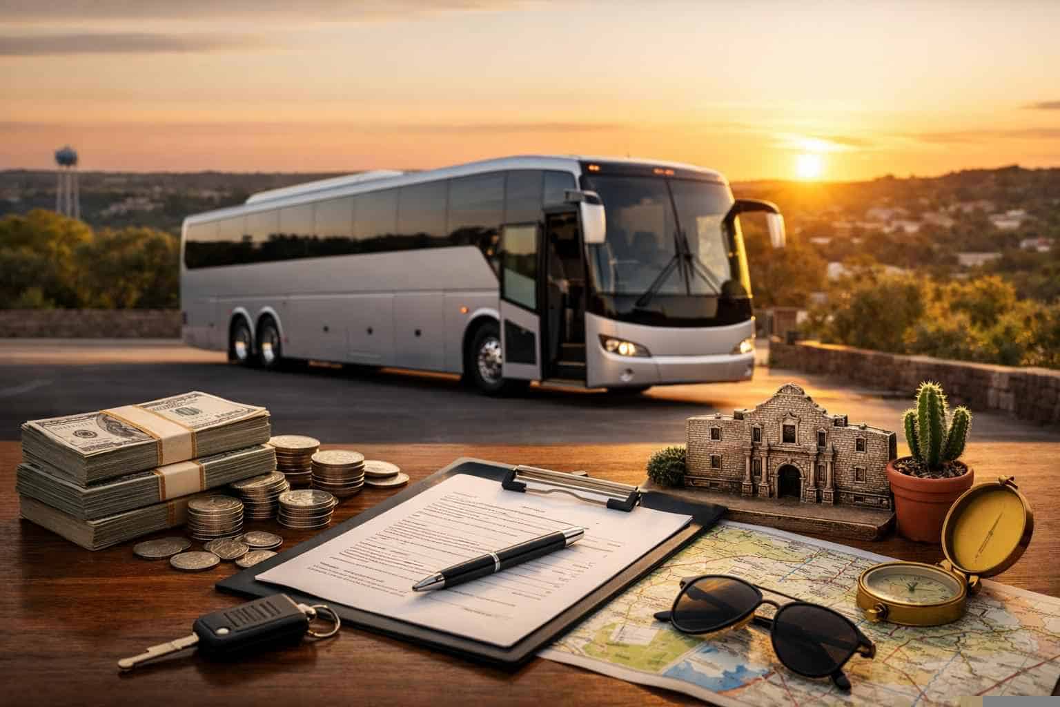 Charter Bus Rental Prices in Leon Valley TX