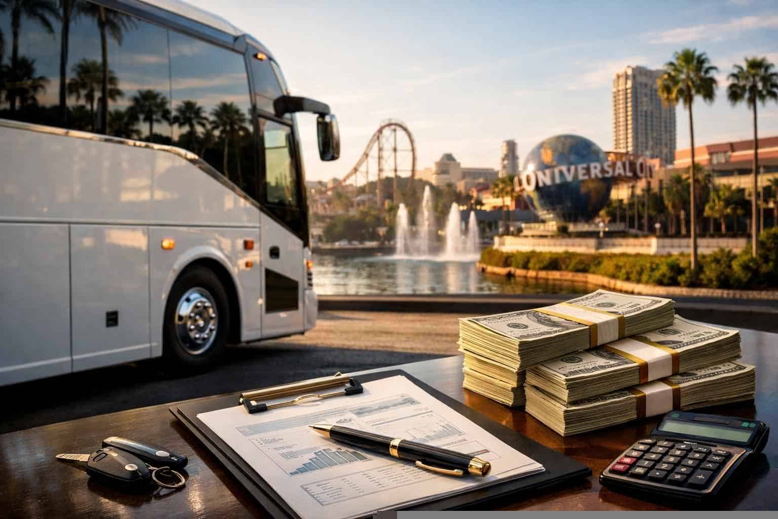 Charter Bus Rental Prices in Universal City TX