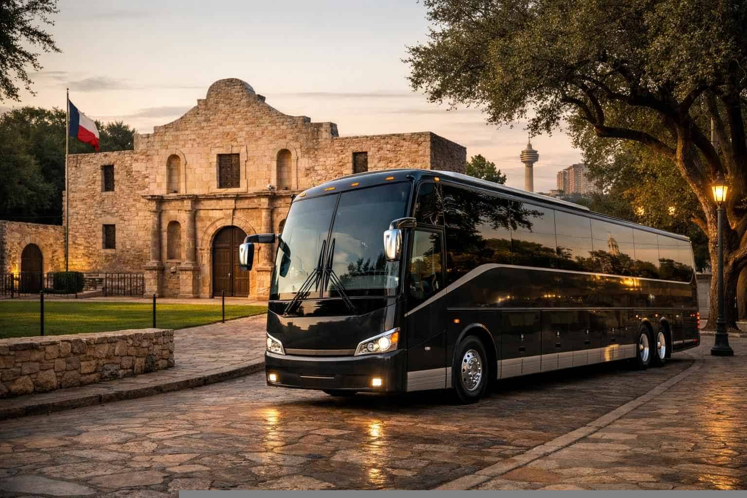 Charter Bus Service Alamo Heights TX