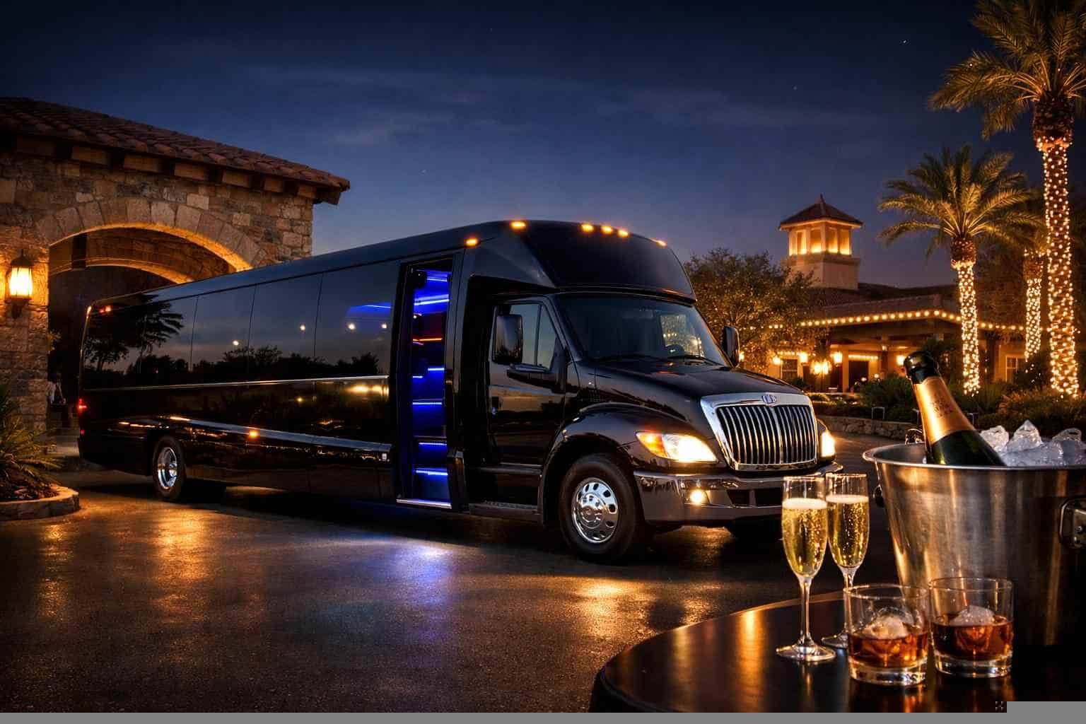 Cibolo Texas Black Party Bus Rental