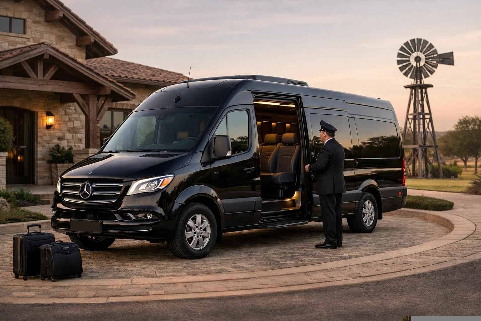 Cibolo Texas Passenger Van with Driver