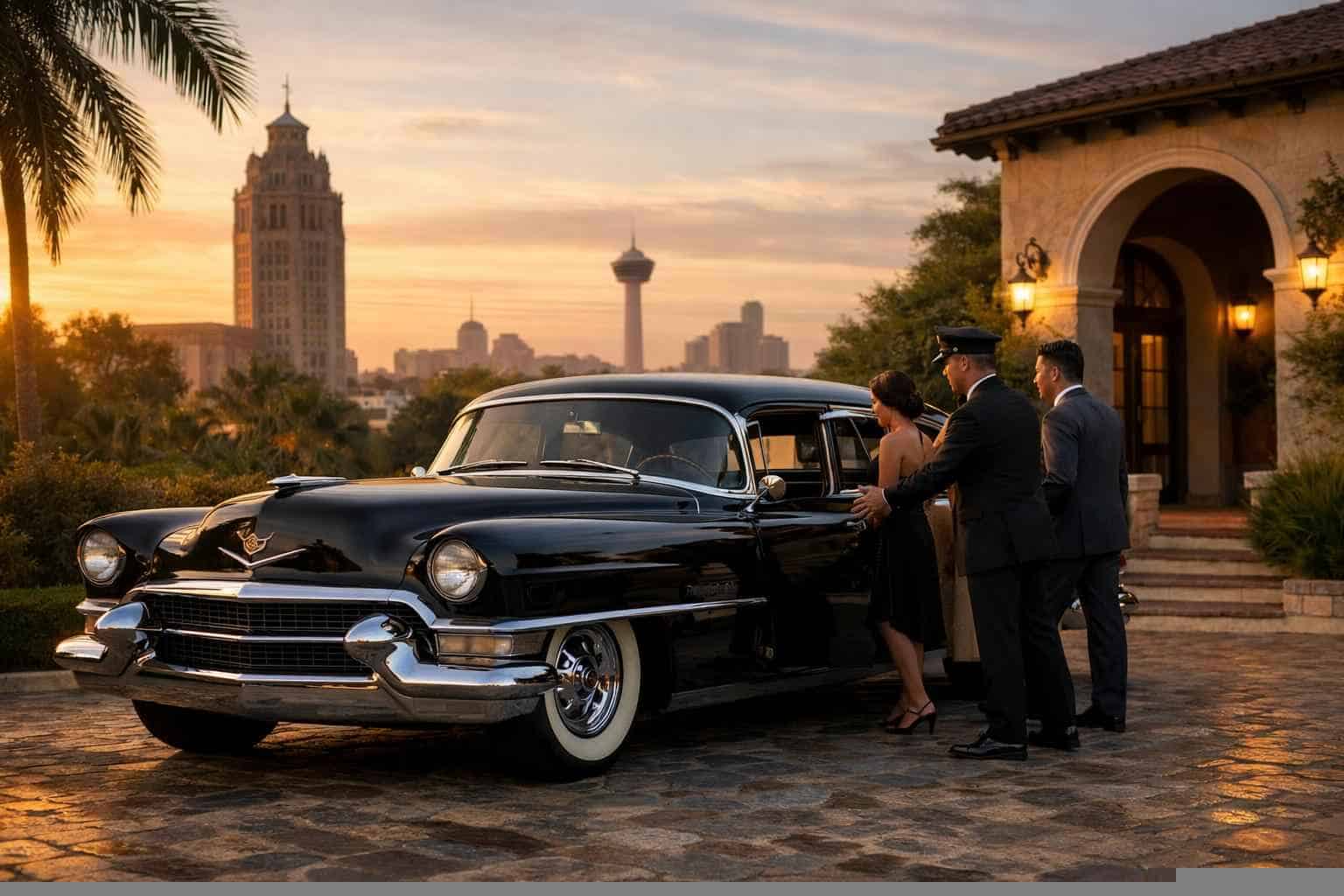 Classic Car Chauffeur Service Alamo Heights TX