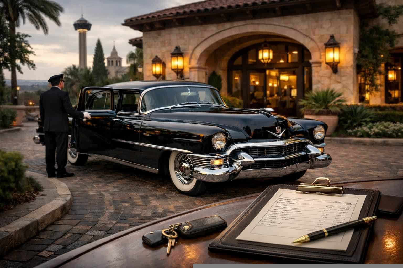 Classic Car Chauffeur Service Prices in Alamo Heights TX