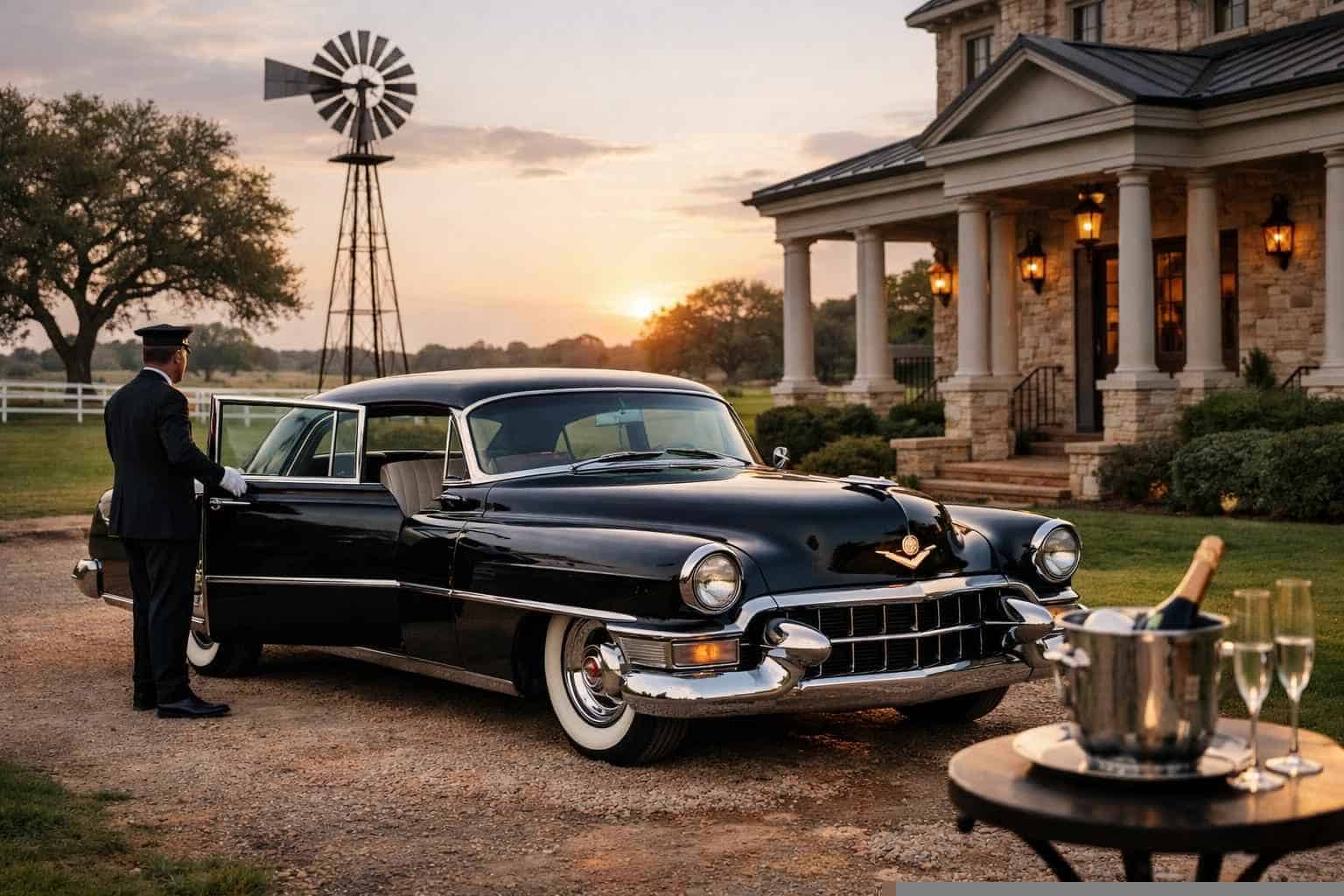 Classic Car Chauffeur Service Prices in Floresville TX