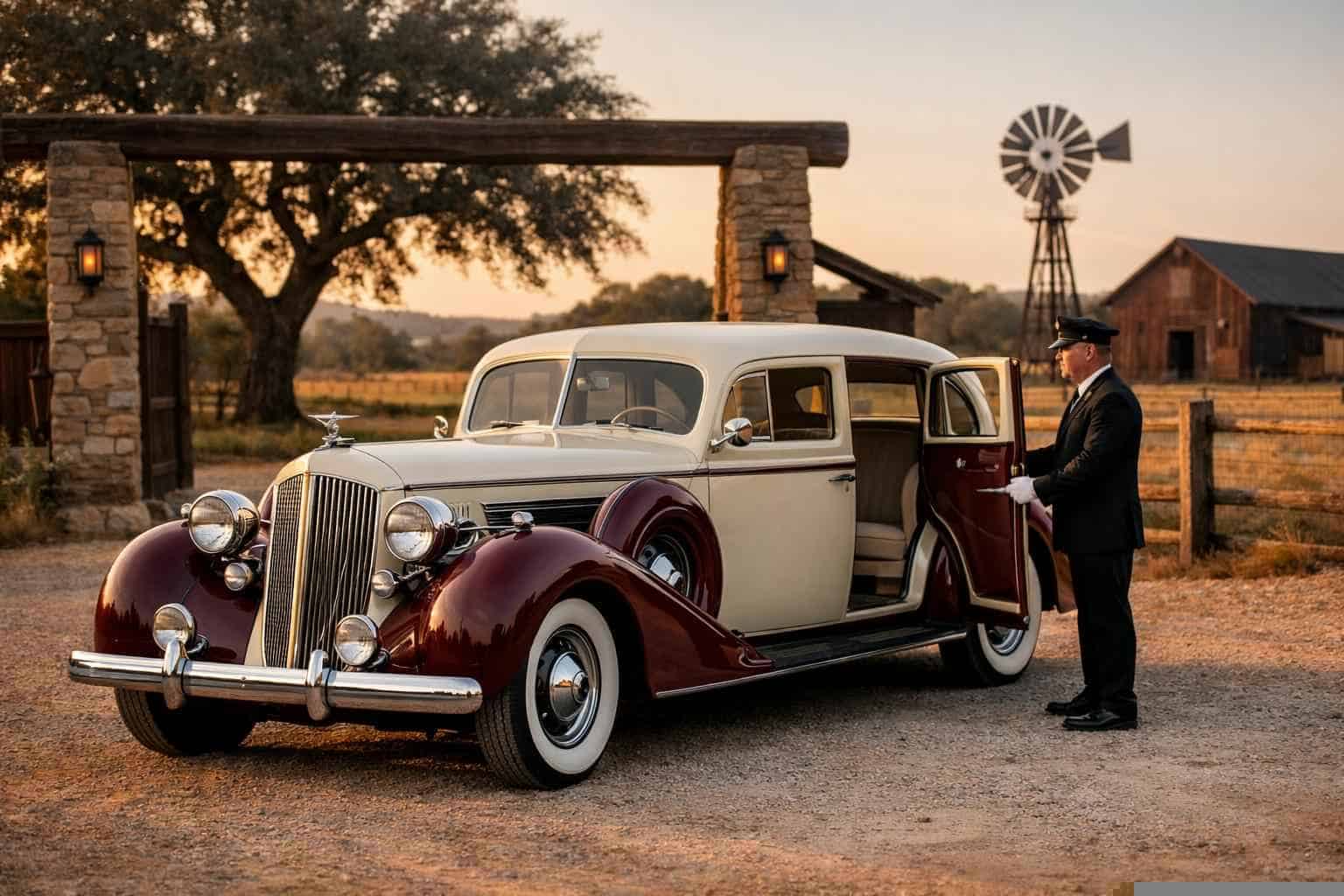 Converse Texas Antique Vehicle Rental with Driver