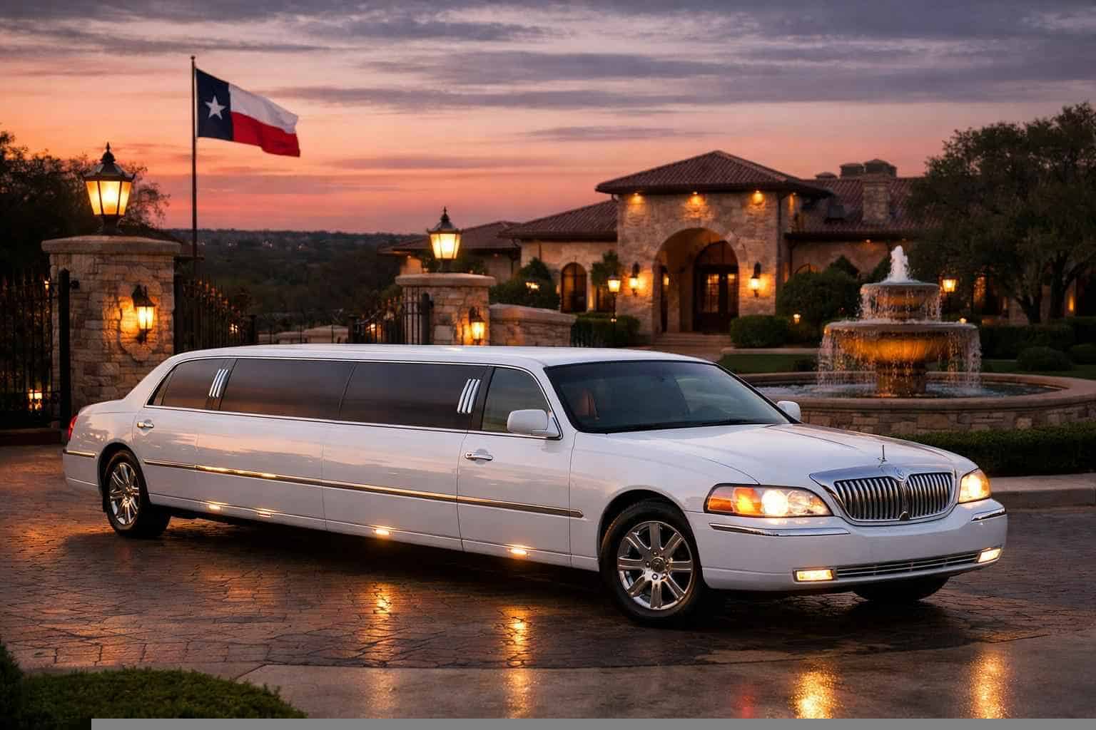 Converse Texas White Limo Rental