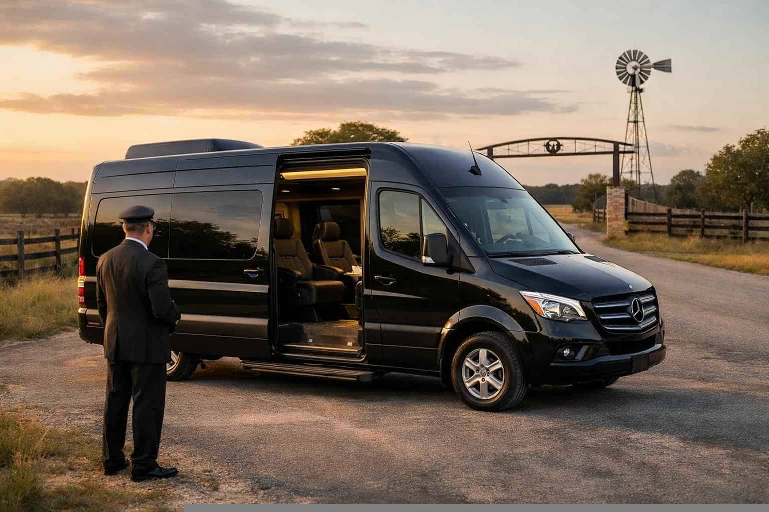 La Vernia Texas Passenger Van with Driver