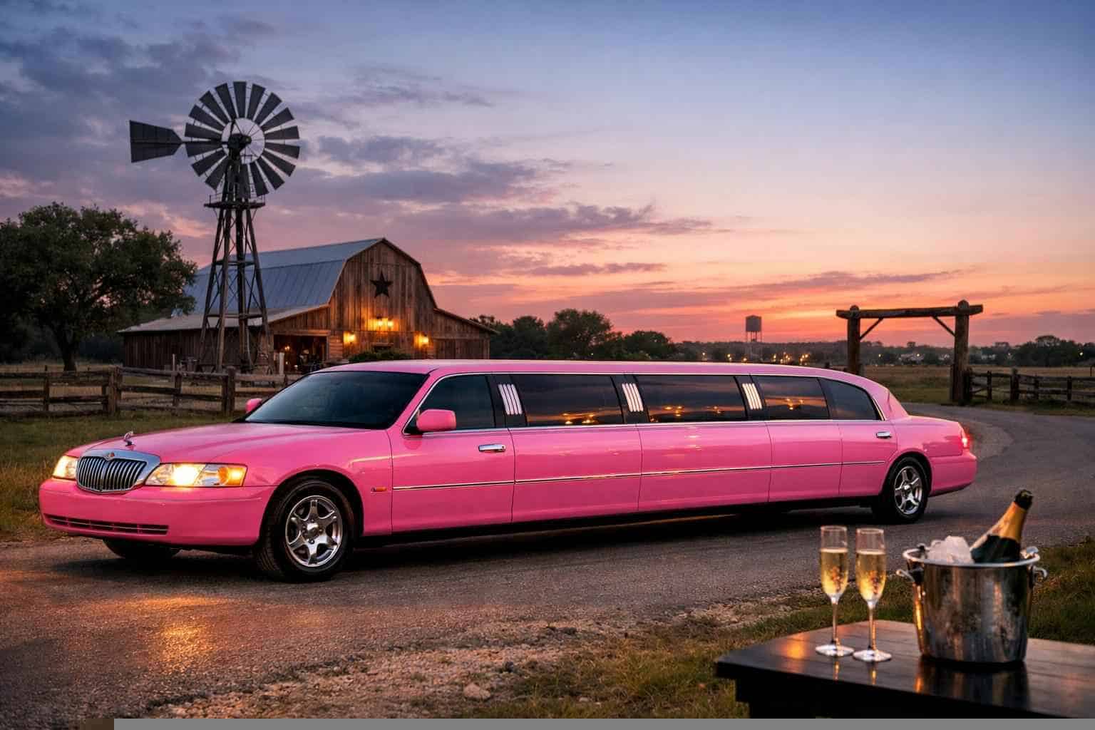La Vernia Texas Pink Limo Rental