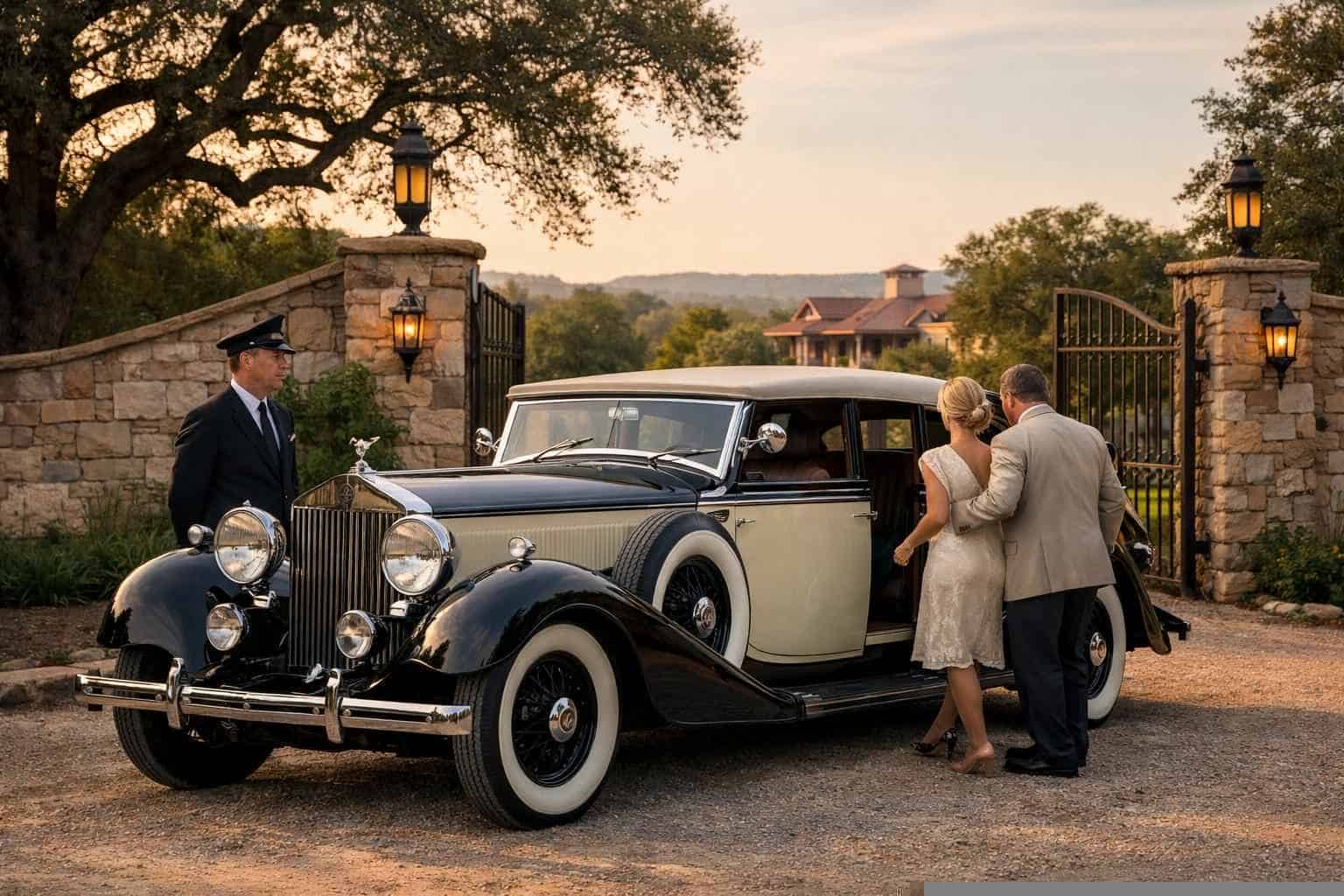 Leon Valley Texas Antique Vehicle Rental with Driver