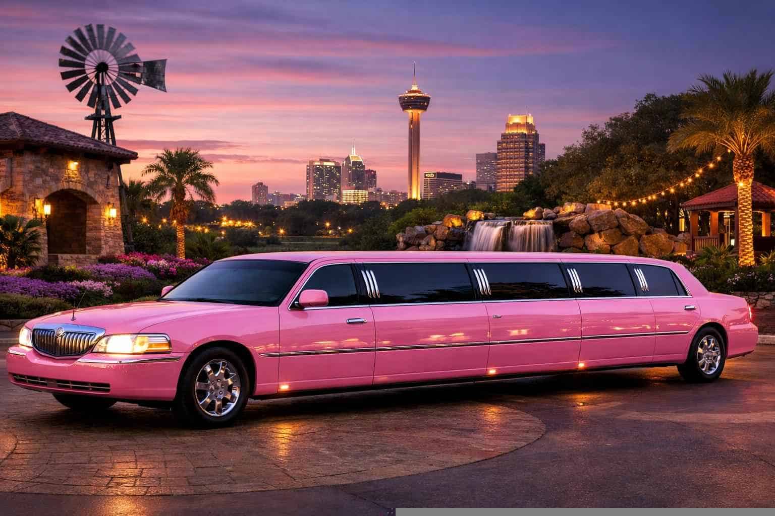 Leon Valley Texas Pink Limo Rental