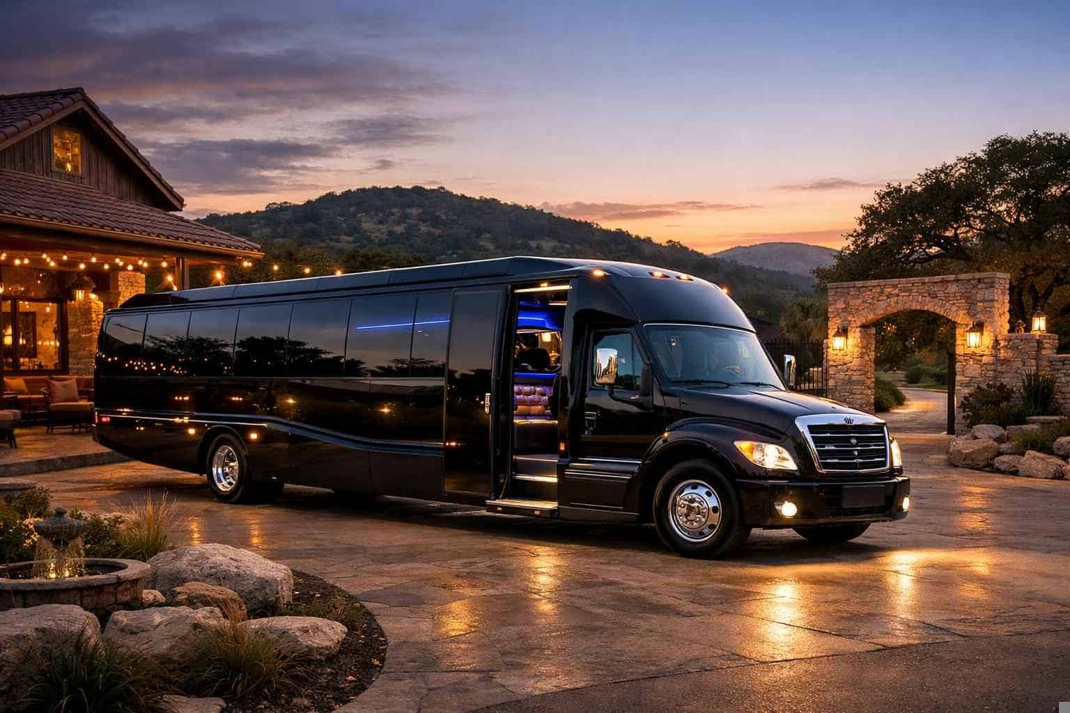 Limo Bus Rental Helotes TX