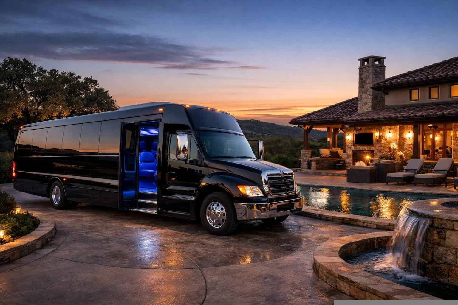 Limo Bus Rental Near Me Bulverde TX