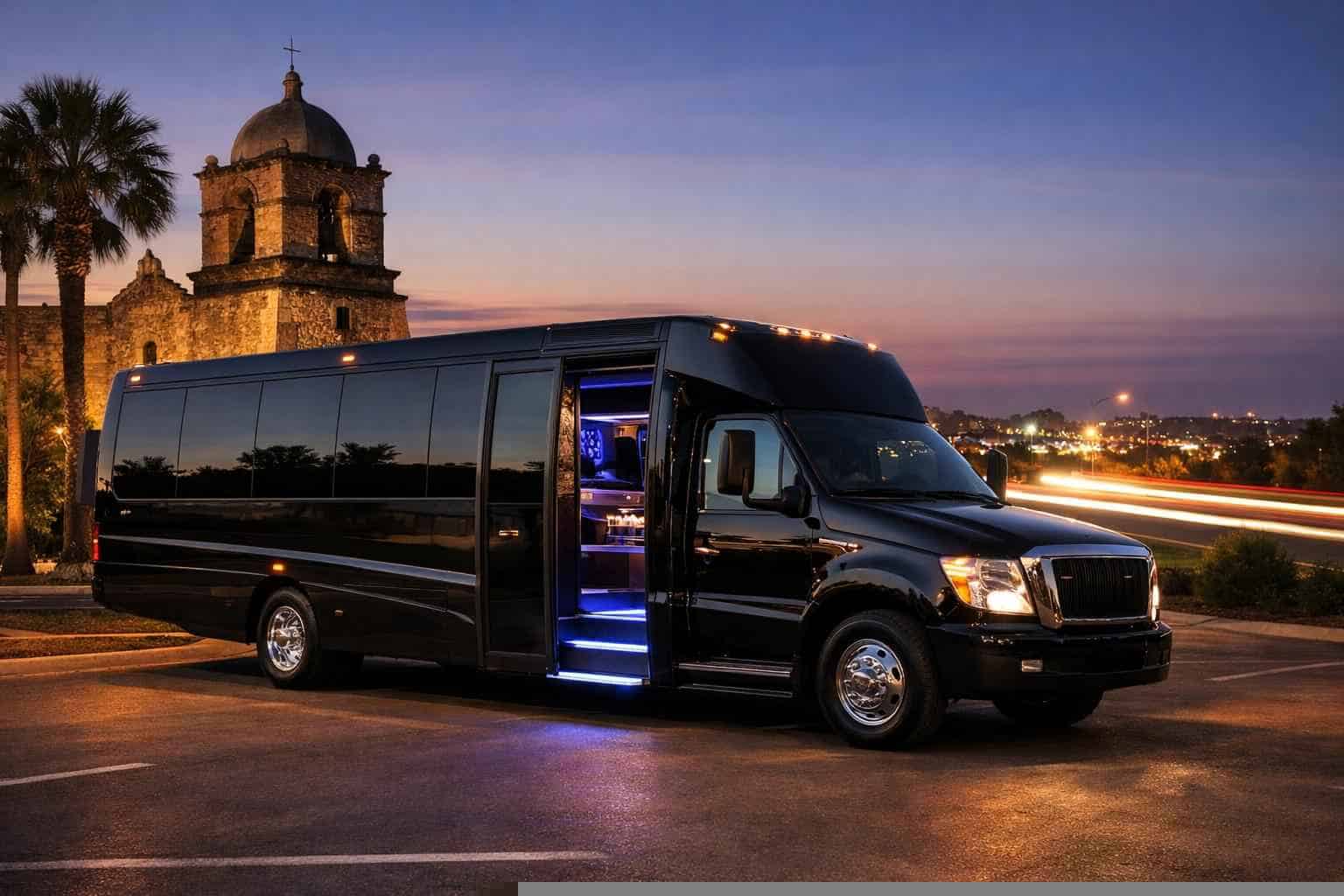 Limo Bus Rental Near Me Leon Valley TX