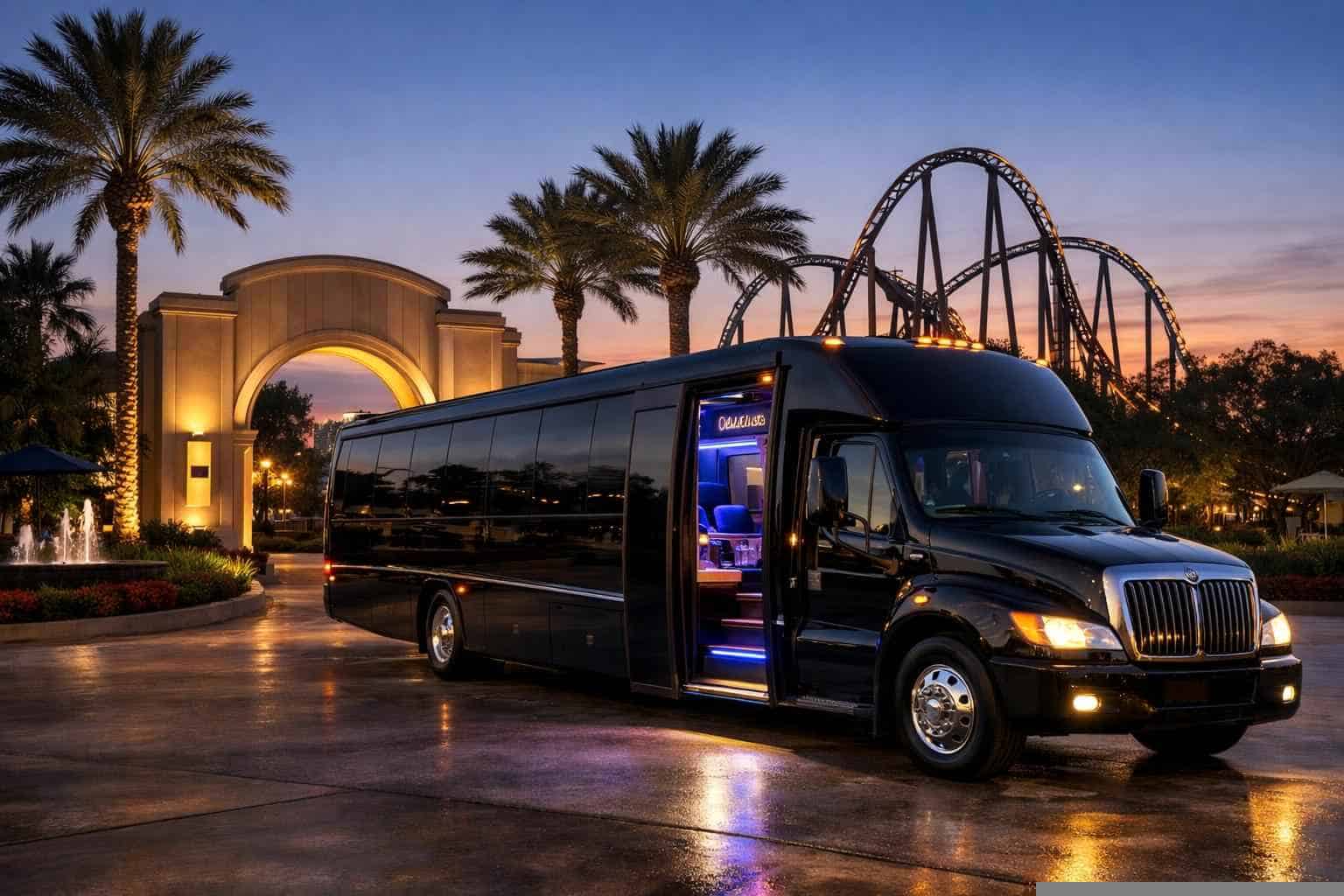 Limo Bus Rental Near Me Universal City TX