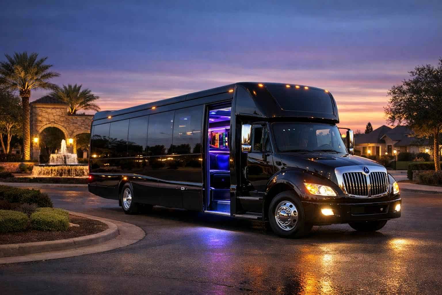 Limo Bus Rental Near Me Windcrest TX