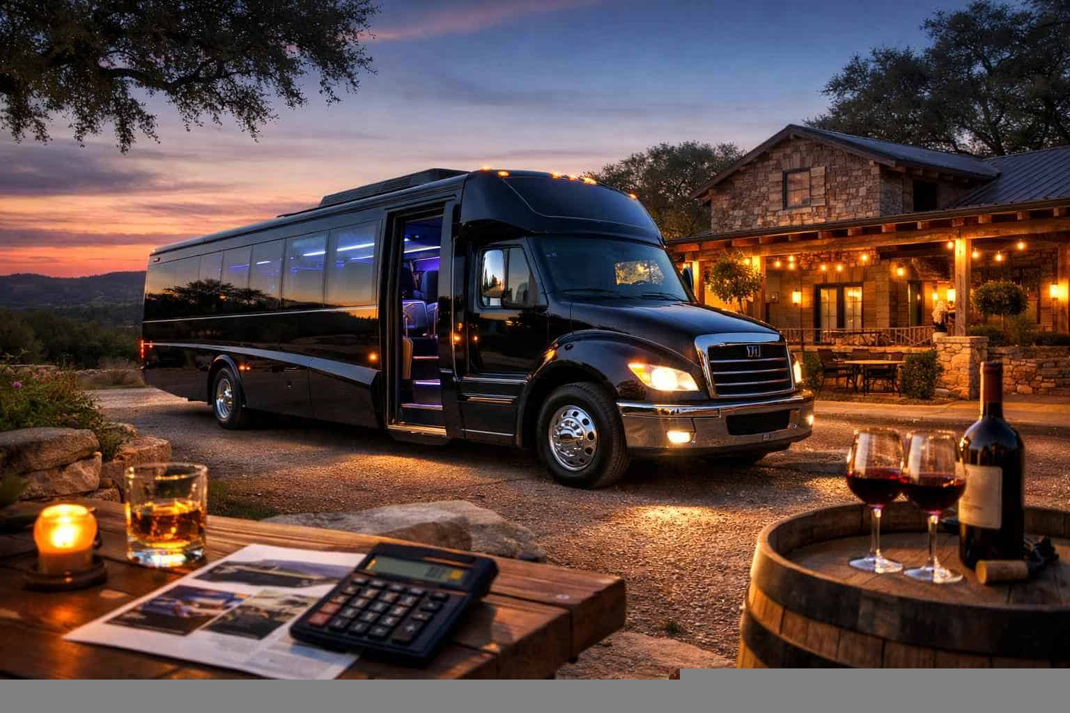 Limo Bus Rental Prices in Boerne TX