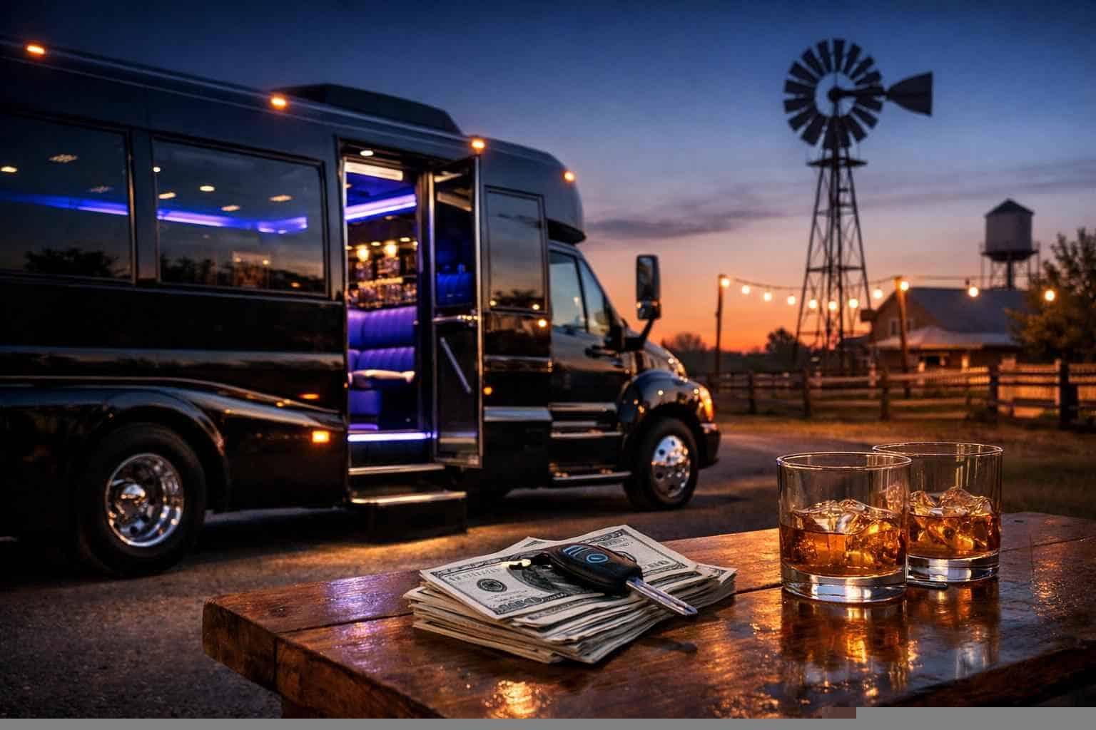 Limo Bus Rental Prices in Floresville TX