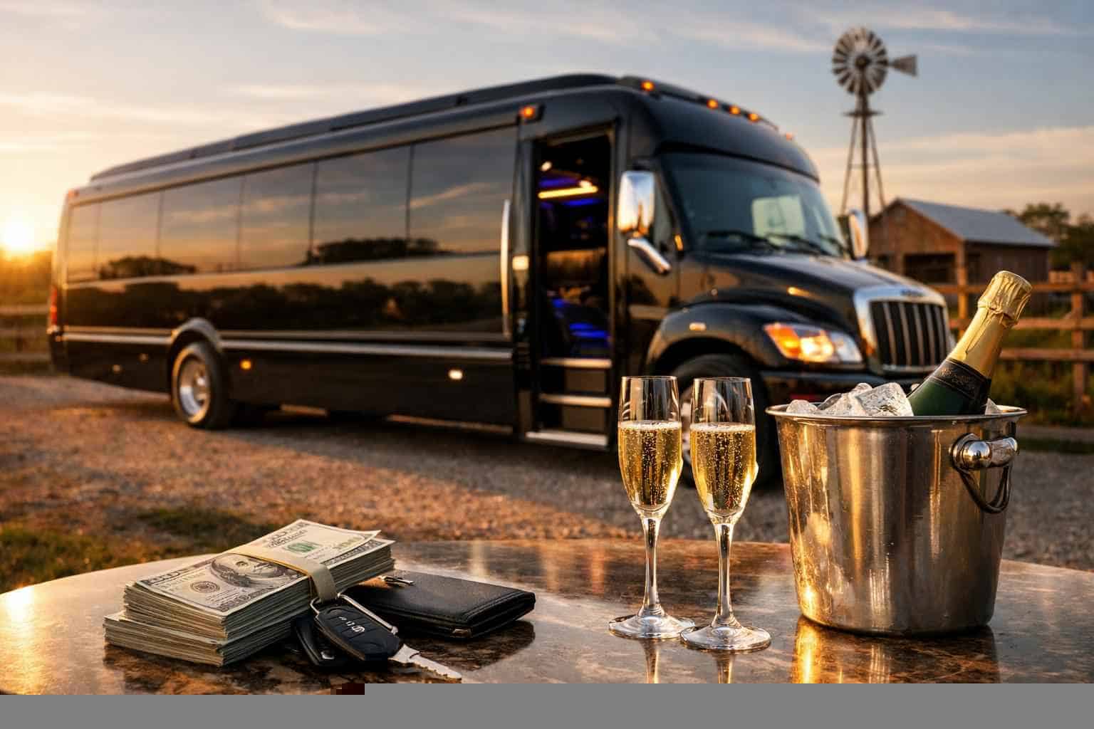 Limo Bus Rental Prices in Pleasanton TX