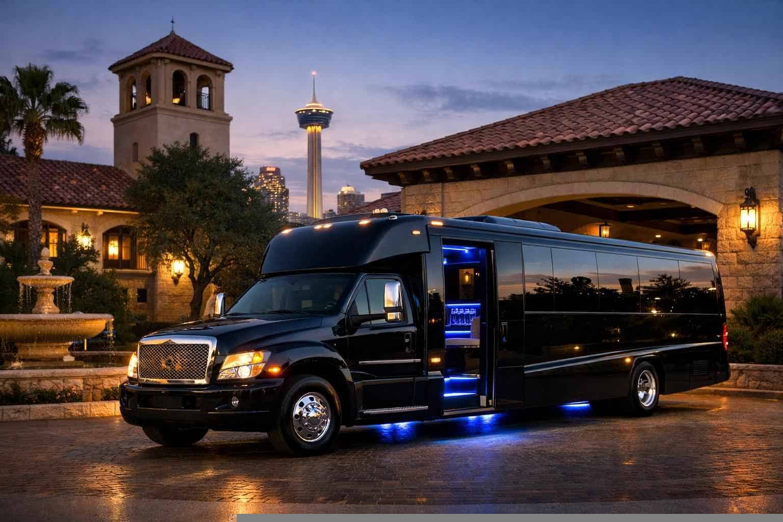 Limo Bus Rental Services in Alamo Heights Texas