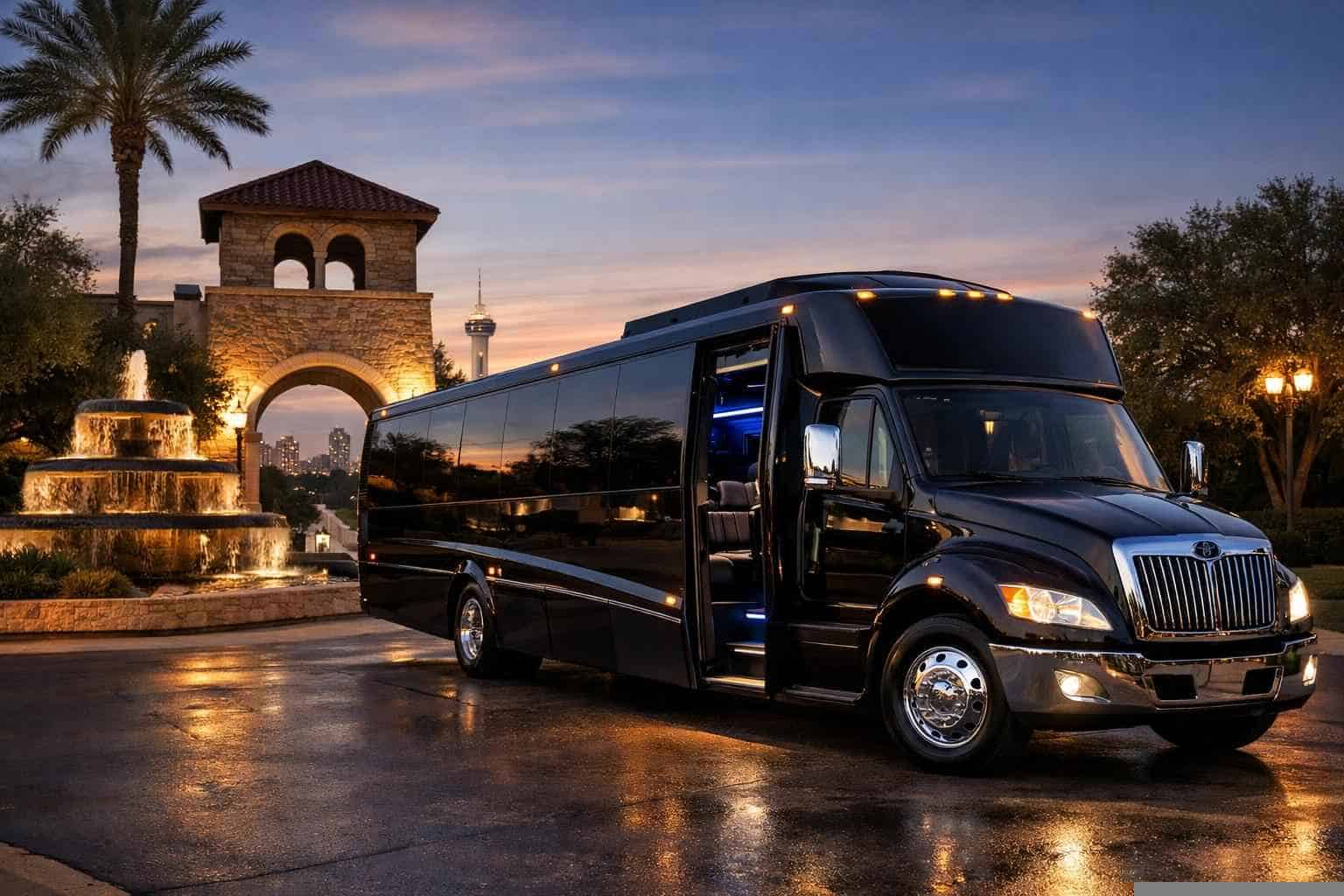 Limo Bus Rental Services In Windcrest Texas