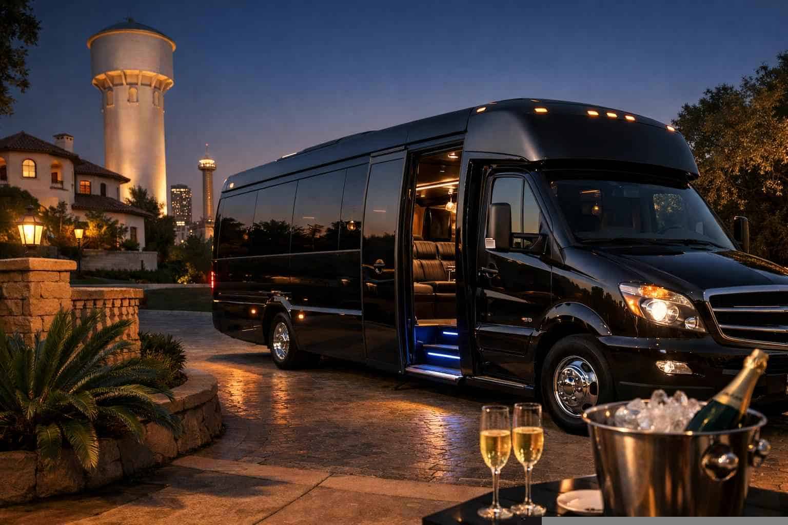 Limo Bus Service Alamo Heights TX