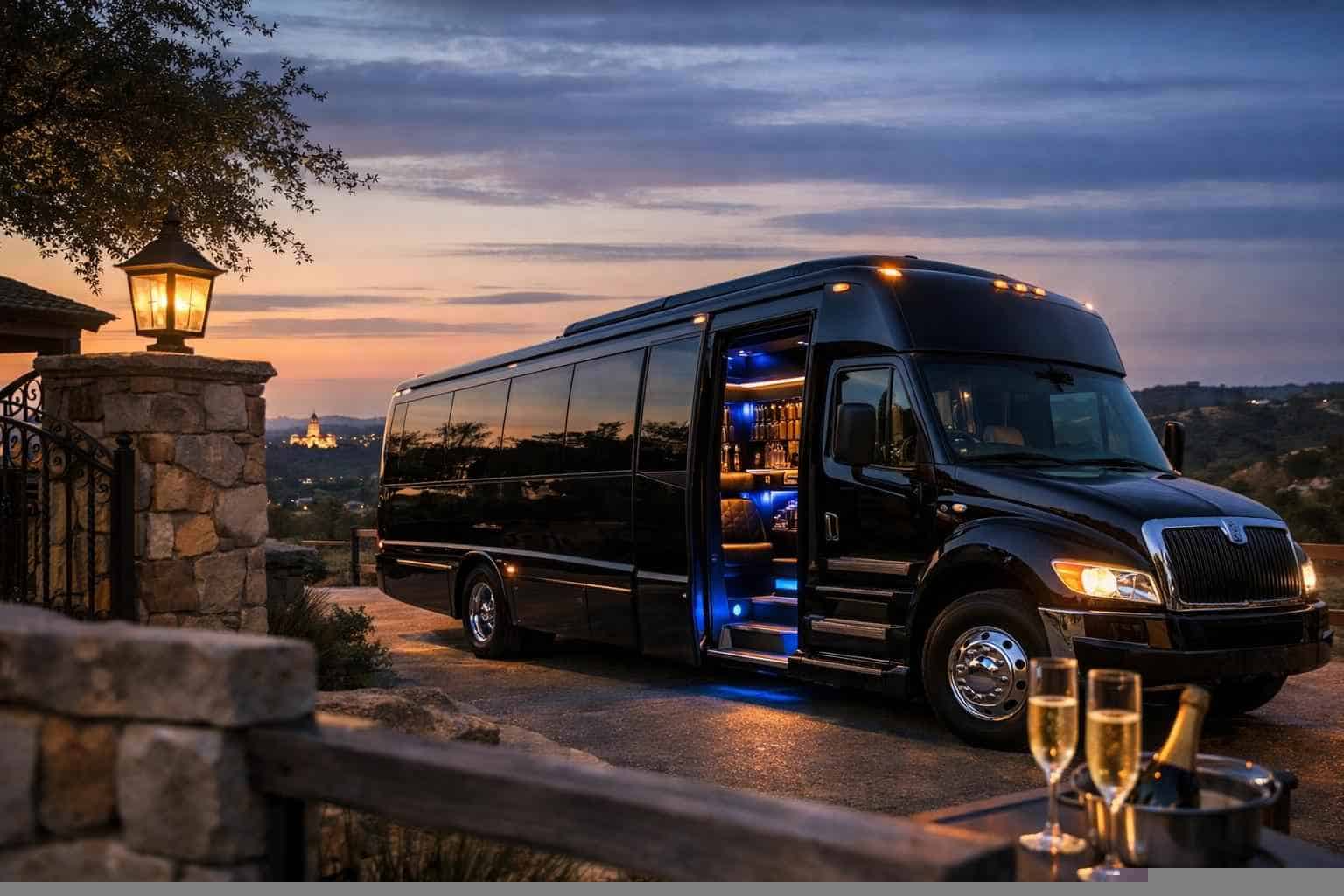 Limo Bus Service Helotes TX