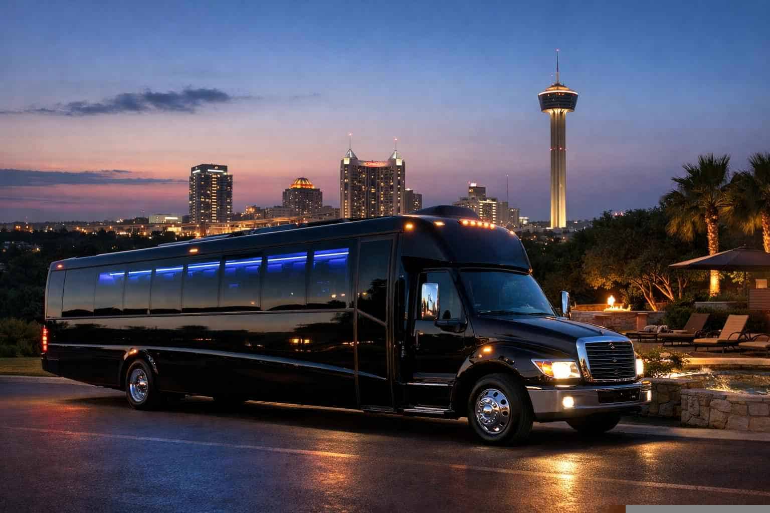 Limo Bus Service Leon Valley TX