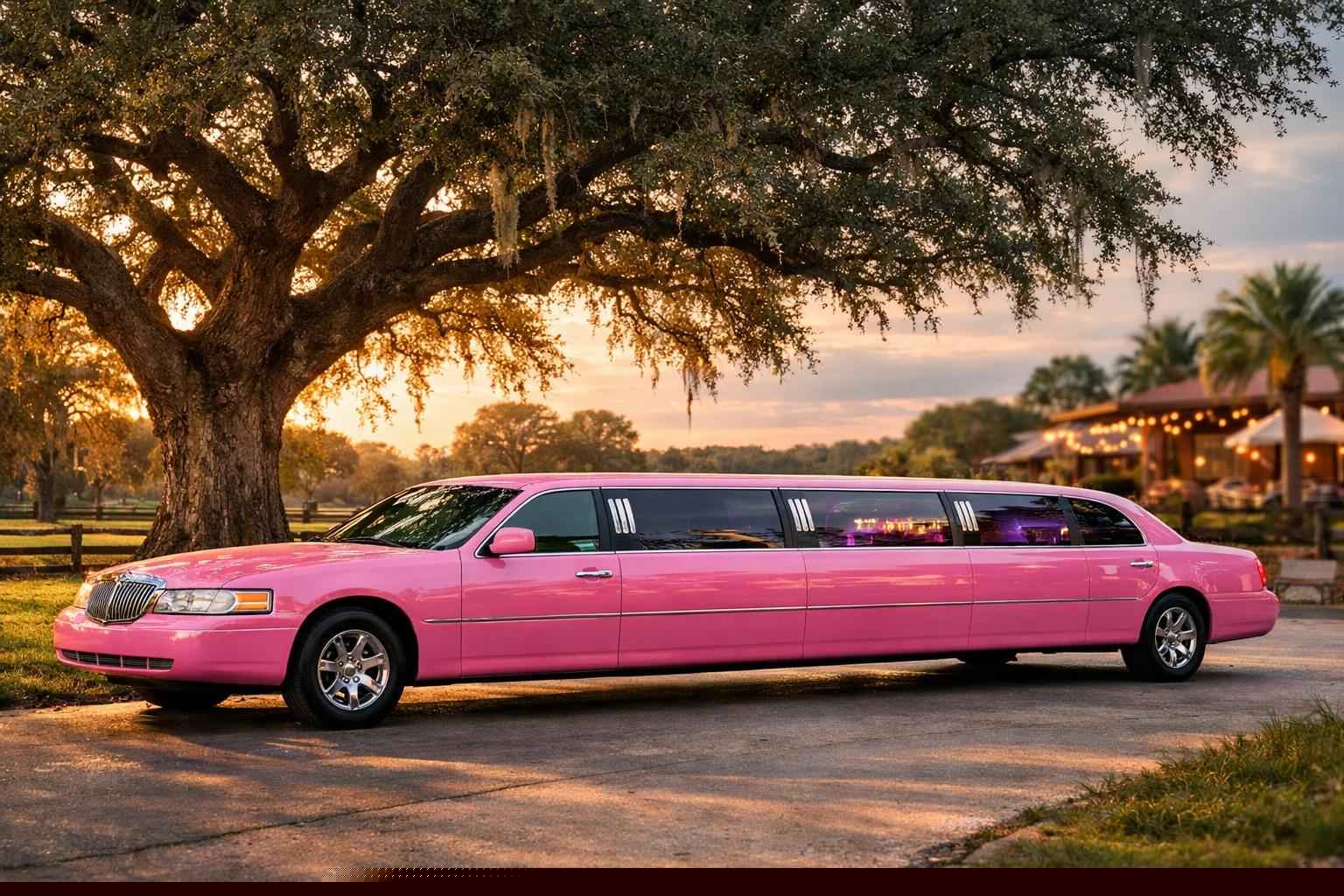 Live Oak Texas Pink Limo Rental